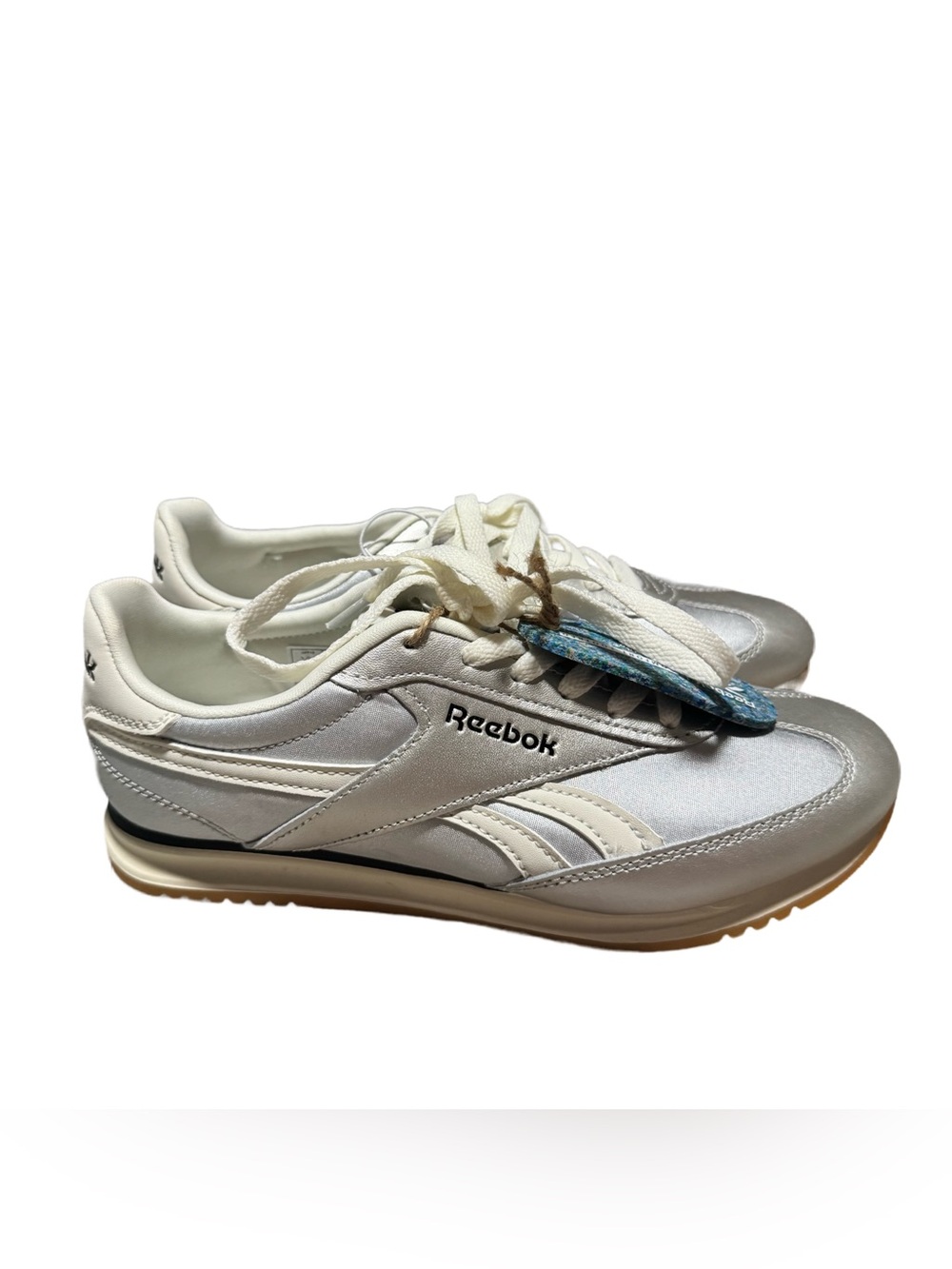 Reebok Fiori Run Shoes Womens Size 8 Silver Metallic Classics Athletic NWT
